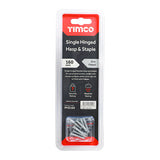 This is an image of Timco - Single Hinged Hasp & Staple - Zinc 160mm (1 Each Blister Pack) PHS160