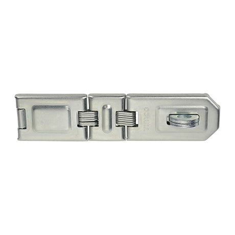 This is an image of Timco - Double Hinged Hasp & Staple - Zinc 200mm (1 Each Blister Pack) PHS200