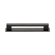 High quality image of the Heritage Brass Cabinet Pull Metro Design with Plate 128mm CTC Matt Bronze Finish | Sku. pl0337-128-mb | Discounted prices available from Trade Door Handles