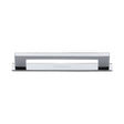 High quality image of the Heritage Brass Cabinet Pull Metro Design with Plate 128mm CTC Polished Chrome Finish | Sku. pl0337-128-pc | Discounted prices available from Trade Door Handles