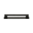 High quality image of the Heritage Brass Cabinet Pull Metro Design with Plate 96mm CTC Matt Bronze Finish | Sku. pl0337-96-mb | Discounted prices available from Trade Door Handles