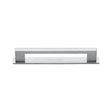 High quality image of the Heritage Brass Cabinet Pull Metro Design with Plate 96mm CTC Satin Chrome Finish | Sku. pl0337-96-sc | Discounted prices available from Trade Door Handles