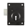 This is an image of Timco - Press Lock - Black 3" (1 Each Plain Bag) PL3BB
