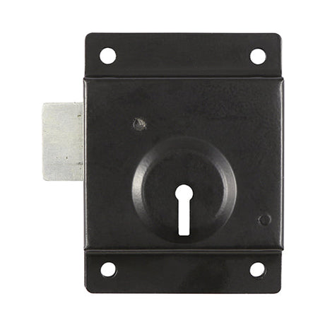 This is an image of Timco - Press Lock - Black 3" (1 Each Plain Bag) PL3BB