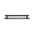 High quality image of the Heritage Brass Cabinet Pull Step Design with Plate 128mm CTC Matt Bronze Finish | Sku. pl4410-128-mb | Discounted prices available from Trade Door Handles