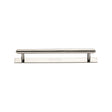 High quality image of the Heritage Brass Cabinet Pull Step Design with Plate 128mm CTC Polished Nickel Finish | Sku. pl4410-128-pnf | Discounted prices available from Trade Door Handles
