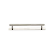 High quality image of the Heritage Brass Cabinet Pull Step Design with Plate 96mm CTC Polished Nickel Finish | Sku. pl4410-96-pnf | Discounted prices available from Trade Door Handles
