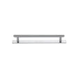 High quality image of the Heritage Brass Cabinet Pull Step Design with Plate 96mm CTC Satin Chrome Finish | Sku. pl4410-96-sc | Discounted prices available from Trade Door Handles