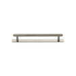 High quality image of the Heritage Brass Cabinet Pull Step Design with Plate 96mm CTC Satin Nickel Finish | Sku. pl4410-96-sn | Discounted prices available from Trade Door Handles