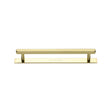 High quality image of the Heritage Brass Cabinet Pull Hexagonal Design with Plate 128mm CTC Polished Brass Finish | Sku. pl4422-128-pb | Discounted prices available from Trade Door Handles