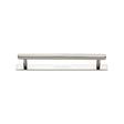 High quality image of the Heritage Brass Cabinet Pull Hexagonal Design with Plate 128mm CTC Polished Nickel Finish | Sku. pl4422-128-pnf | Discounted prices available from Trade Door Handles