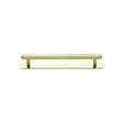 High quality image of the Heritage Brass Cabinet Pull Hexagonal Design with Plate 96mm CTC Polished Brass Finish | Sku. pl4422-96-pb | Discounted prices available from Trade Door Handles