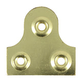 This is an image of Timco - Mirror Plates - Plain - Electro Brass 32mm - (4 PCS TIMpac) PMP32P
