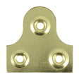 This is an image of Timco - Mirror Plates - Plain - Electro Brass 38mm (4 Pieces TIMpac) PMP38P
