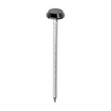 This is an image of Timco - Polymer Headed Nails - A4 Stainless Steel - Anthracite Grey 65mm (100 PCS Box) PN65AG