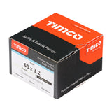 This is an image of Timco - Polymer Headed Nails - A4 Stainless Steel - Cream 65mm (100 PCS Box) PN65CC