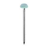 This is an image of Timco - Polymer Headed Nails - A4 Stainless Steel - Chartwell Green 65mm (100 PCS Box) PN65CG