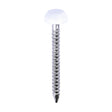 This is an image of Timco - Polymer Headed Pins - A4 Stainless Steel - White 25mm (250 PCS Box) PP25W