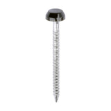 This is an image of Timco - Polymer Headed Pins - A4 Stainless Steel - Mahogany 30mm (250 PCS Box) PP30BR