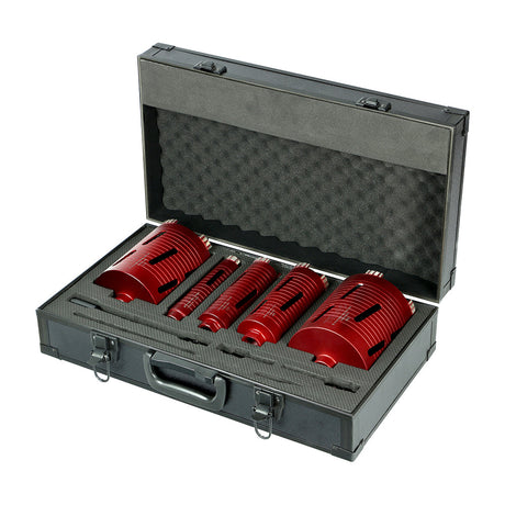 This is an image of Timco - Premium Dry Diamond Core Drill Kit 5pcs (5 Pieces Case) PREMDCK5