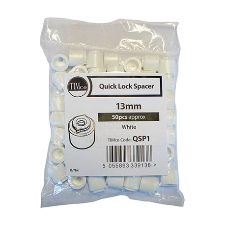 This is an image of Timco - Quick Lock Spacers 13mm - (50 PCS Bag) QSP1