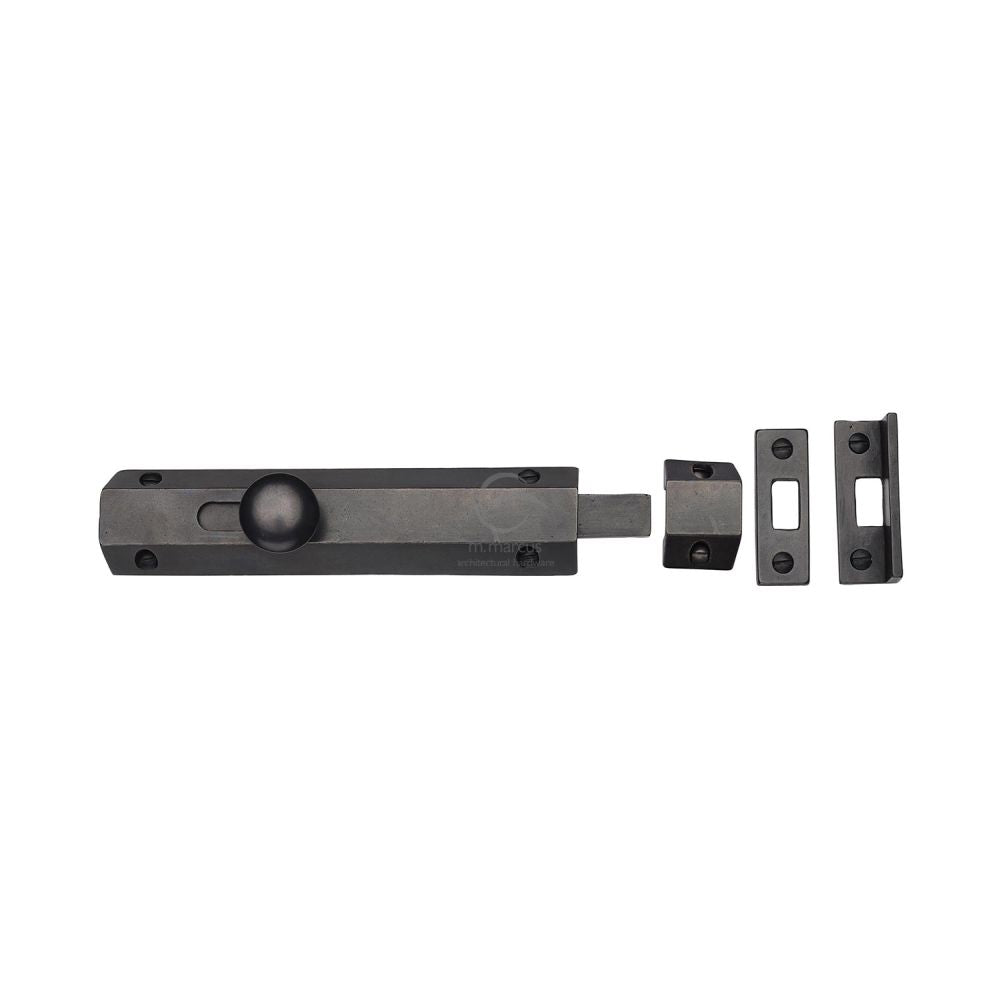M.Marcus - Rustic Dark Bronze Door Bolt Flat 6"