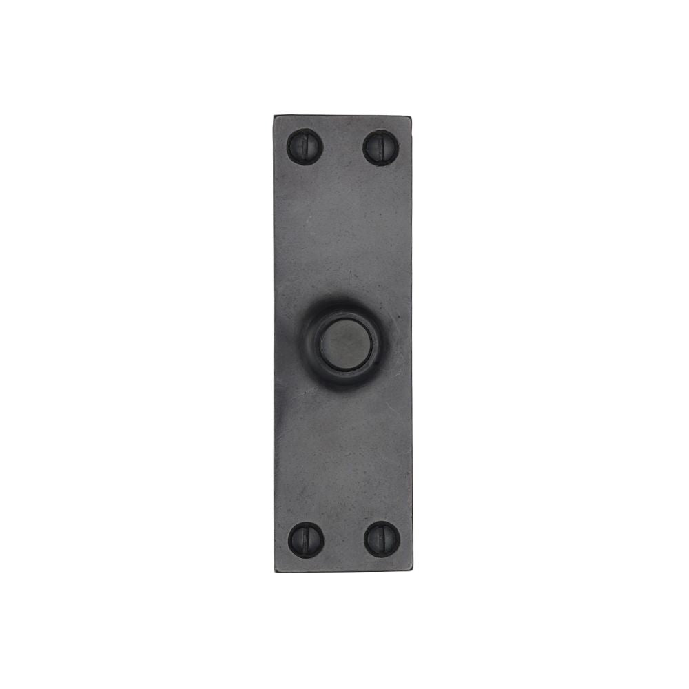 M.Marcus - Rustic Dark Bronze Bell Push 4" x 1.25"