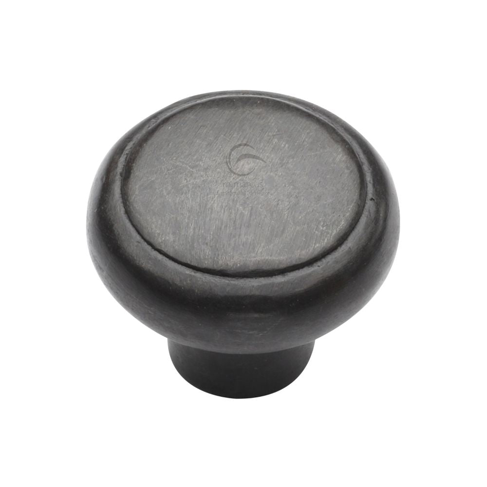 M.Marcus - Rustic Dark Bronze Cabinet Knob Newport Design 38mm