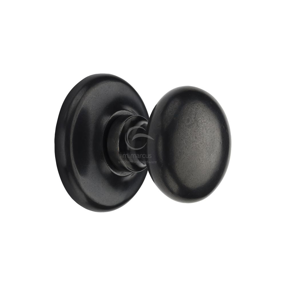 M.Marcus - Rustic Dark Bronze Round Centre Door Knob 3"