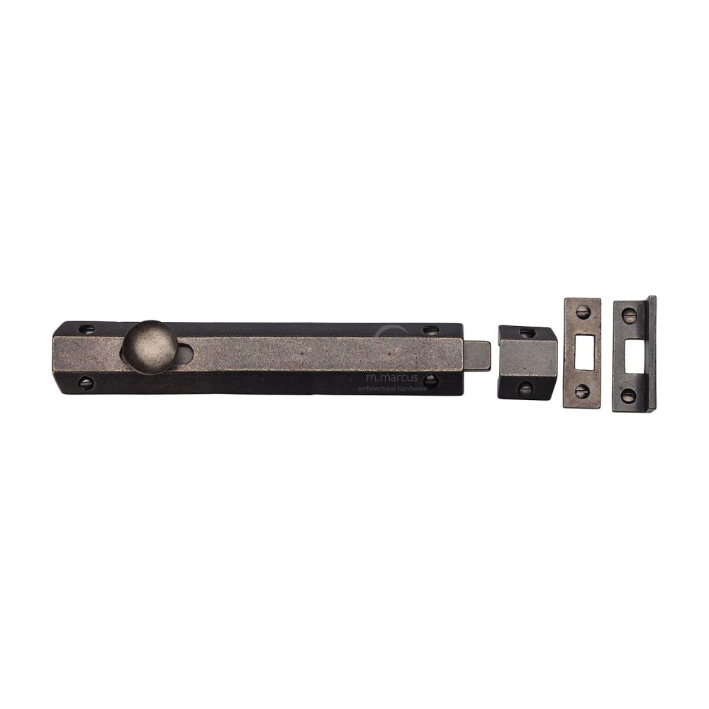 M.Marcus - Rustic Pewter Door Bolt Flat 8"
