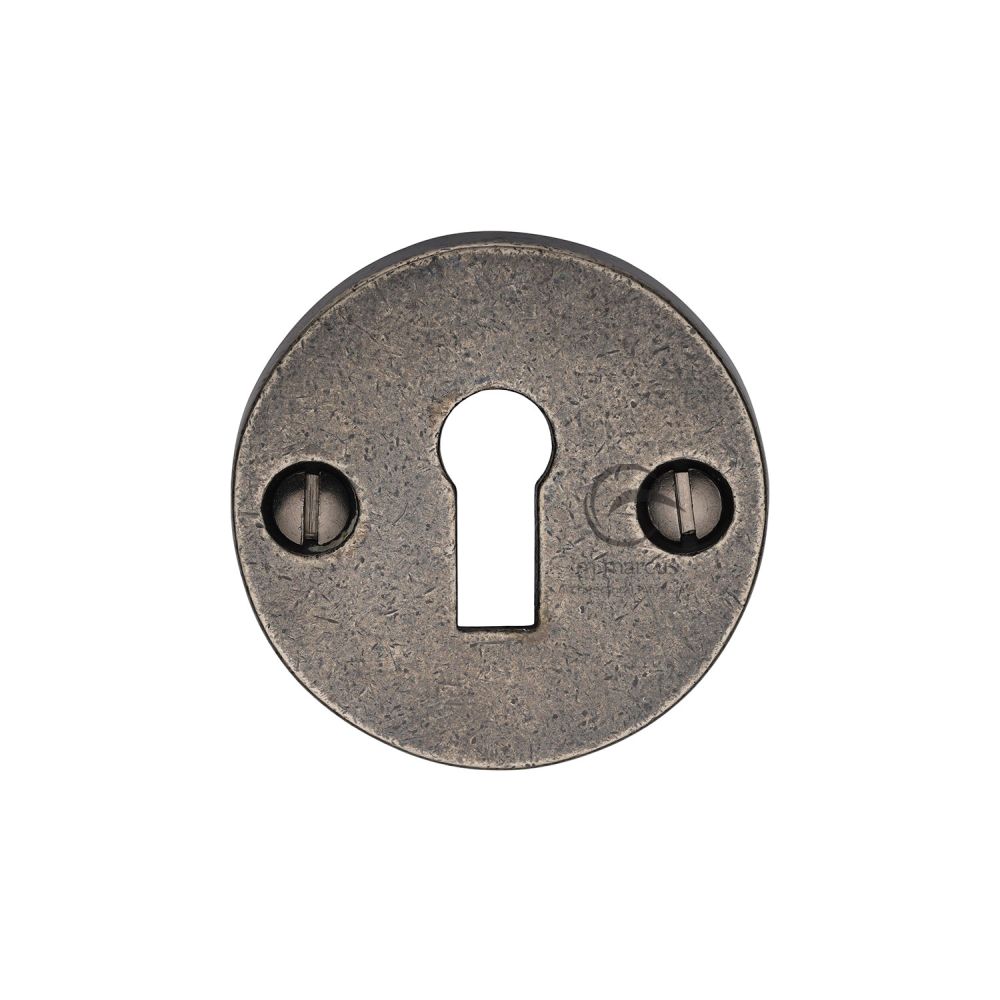 M.Marcus - Rustic Pewter Round Key Escutcheon