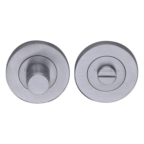 High quality image of the Heritage Brass Thumbturn & Emergency Release Satin Chrome Finish | Sku. rs2030-sc | Discounted prices available from Trade Door Handles