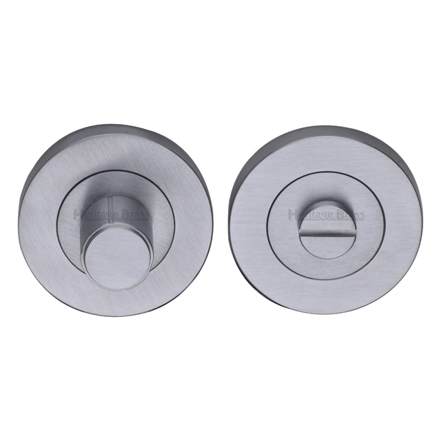 High quality image of the Heritage Brass Thumbturn & Emergency Release Satin Chrome Finish | Sku. rs2030-sc | Discounted prices available from Trade Door Handles