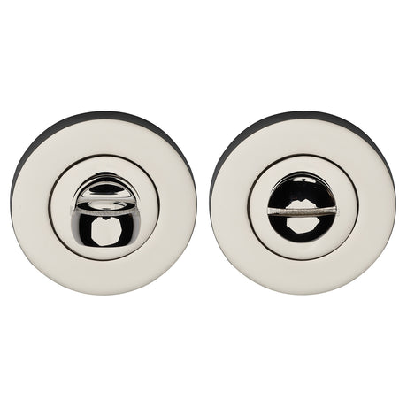 High quality image of the Heritage Brass Thumbturn &amp; Emergency Release Polished Nickel Finish
 | Sku. rs4049-pnf | Discounted prices available from Trade Door Handles