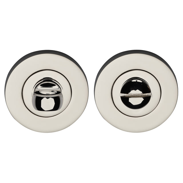 High quality image of the Heritage Brass Thumbturn &amp; Emergency Release Polished Nickel Finish
 | Sku. rs4049-pnf | Discounted prices available from Trade Door Handles