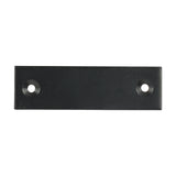 This is an image of Timco - Rim Sashlock Reverse Plate - Epoxy Black 74 x 22 (1 Each Bag) RSLRPB