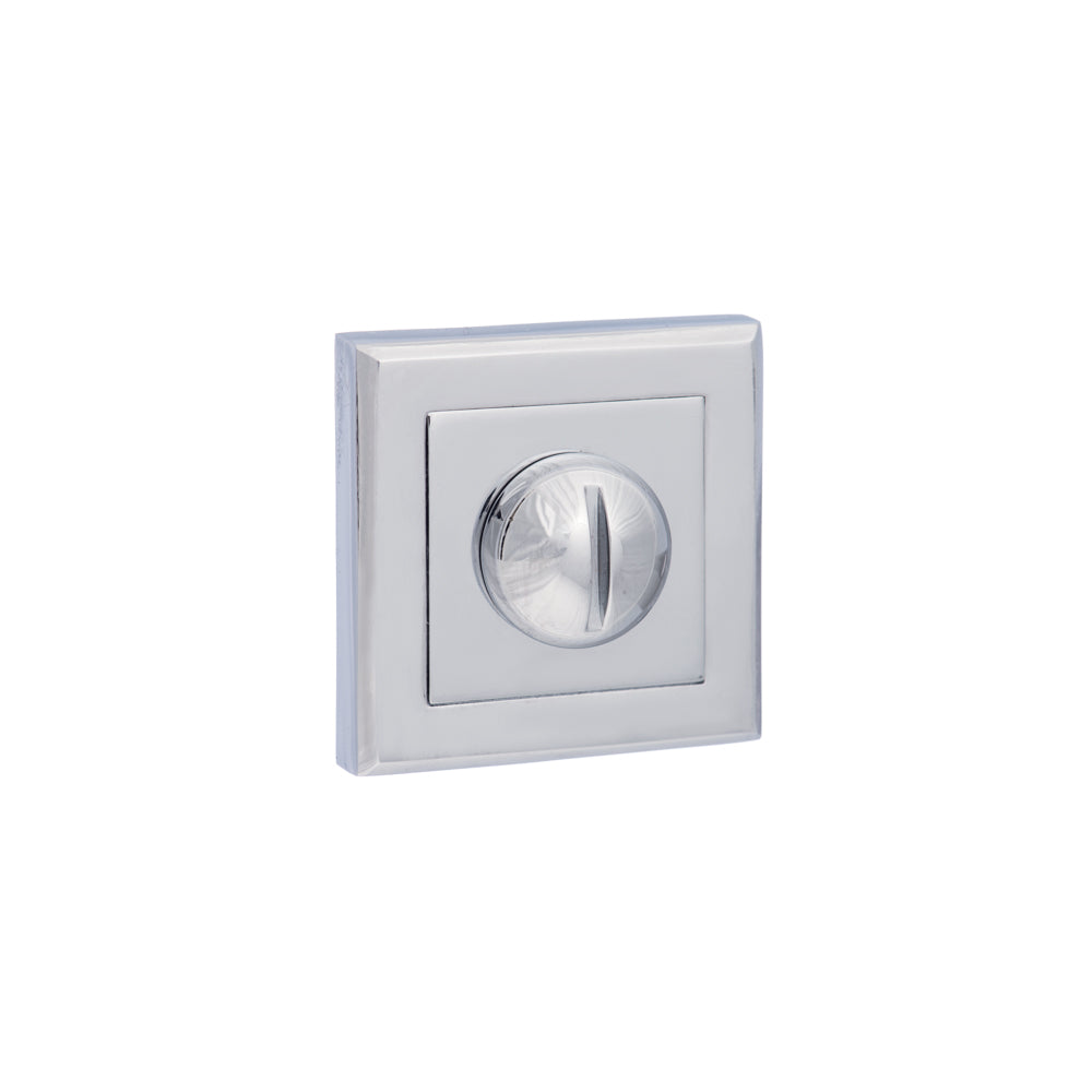 Quality image of STATUS WC Turn and Release on Square Rose - Polished Chrome | Sku. s2wcspc | available from Trade Door Handles.