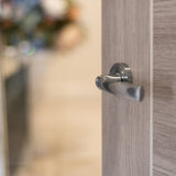 Quality image of STATUS Nevada Door Handle Pack (Latch Set - 3" CE Latch, 4" Slim Knuckle Hinges x2) - Polished Chrome | Sku. adps21rpc6 | available from Trade Door Handles.