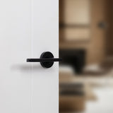 Quality image of STATUS Alaska Door Handle Pack (Latch Set - 3" CE Latch, 3" Fire Rated Hinges x3) - Matt Black | Sku. adps26rmb2 | available from Trade Door Handles.