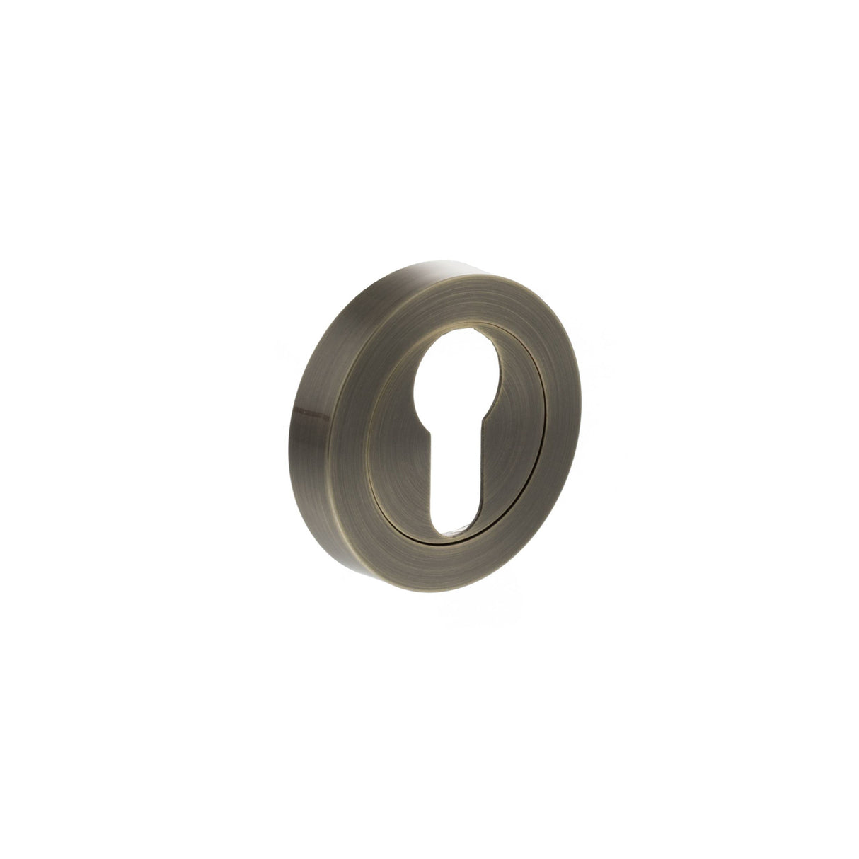 Quality image of STATUS Euro Escutcheons on Round Rose - Antique Brass | Sku. s2escerab | available from Trade Door Handles.