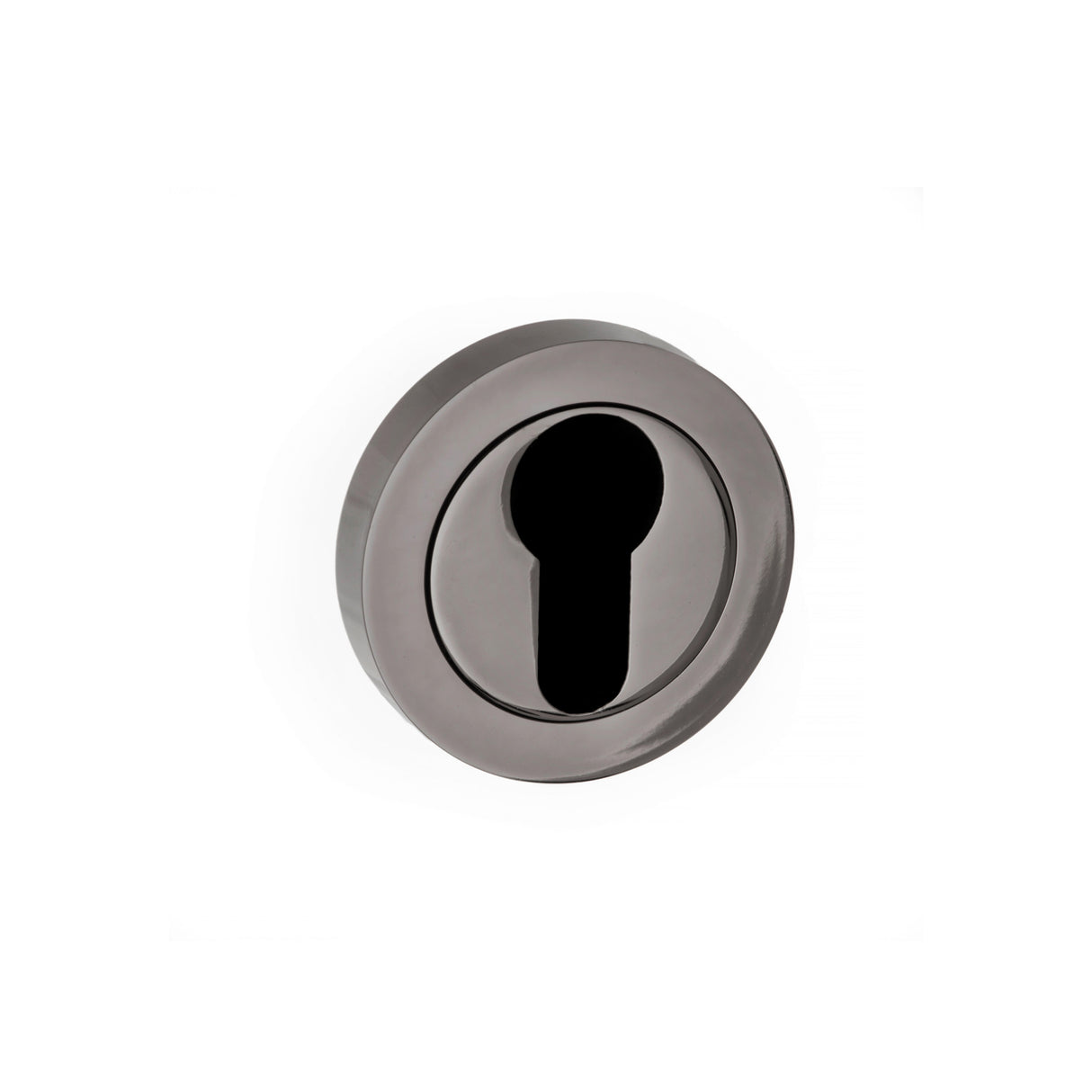 Quality image of STATUS Euro Escutcheons on Round Rose - Black Nickel | Sku. s2escerbn | available from Trade Door Handles.