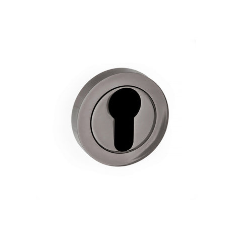 Quality image of STATUS Euro Escutcheons on Round Rose - Black Nickel | Sku. s2escerbn | available from Trade Door Handles.