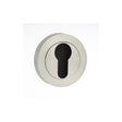 Quality image of STATUS Euro Escutcheons on Round Rose - Satin Chrome | Sku. s2escersc | available from Trade Door Handles.