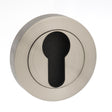 Quality image of STATUS Euro Escutcheons on Round Rose - Satin Nickel | Sku. s2escersn | available from Trade Door Handles.