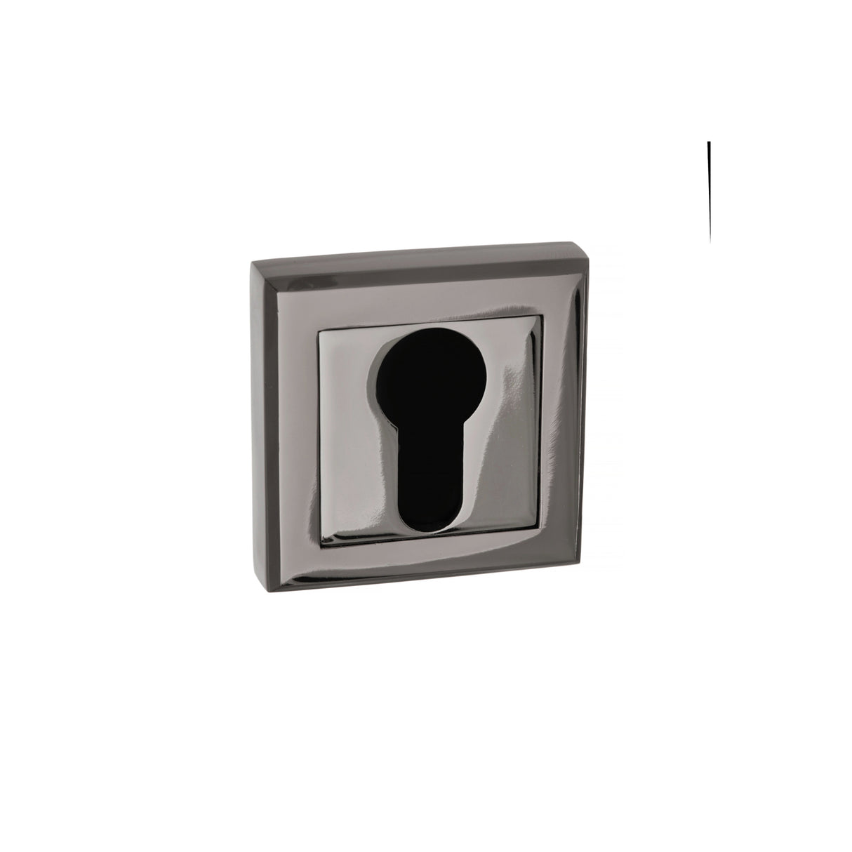 Quality image of STATUS Euro Escutcheons on Square Rose - Black Nickel | Sku. s2escesbn | available from Trade Door Handles.