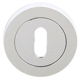 Quality image of STATUS Key Escutcheons on Round Rose - Polished Chrome | Sku. s2esckrpc | available from Trade Door Handles.