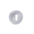 Quality image of STATUS Key Escutcheons on Round Rose - Satin Chrome | Sku. s2esckrsc | available from Trade Door Handles.