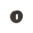 Quality image of STATUS Key Escutcheons on Round Rose - Urban Dark Bronze | Sku. s2esckrudb | available from Trade Door Handles.