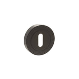 Quality image of STATUS Key Escutcheons on Round Rose - Urban Dark Bronze | Sku. s2esckrudb | available from Trade Door Handles.