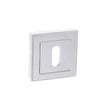 Quality image of STATUS Key Escutcheons on Square Rose - Polished Chrome | Sku. s2esckspc | available from Trade Door Handles.